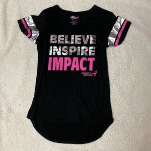 Susan G Komen "Believe Impact Inspire" t-shirt size Medium